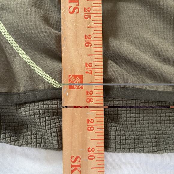 Eddie Bauer Men’s XL Fleece Lined Free Heat Green 1/4 Zip Shirt Thumb Holes - Picture 14 of 16